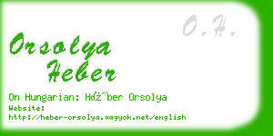 orsolya heber business card